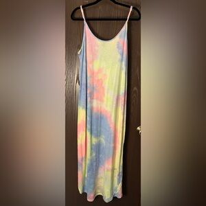 Tye dye midi dress